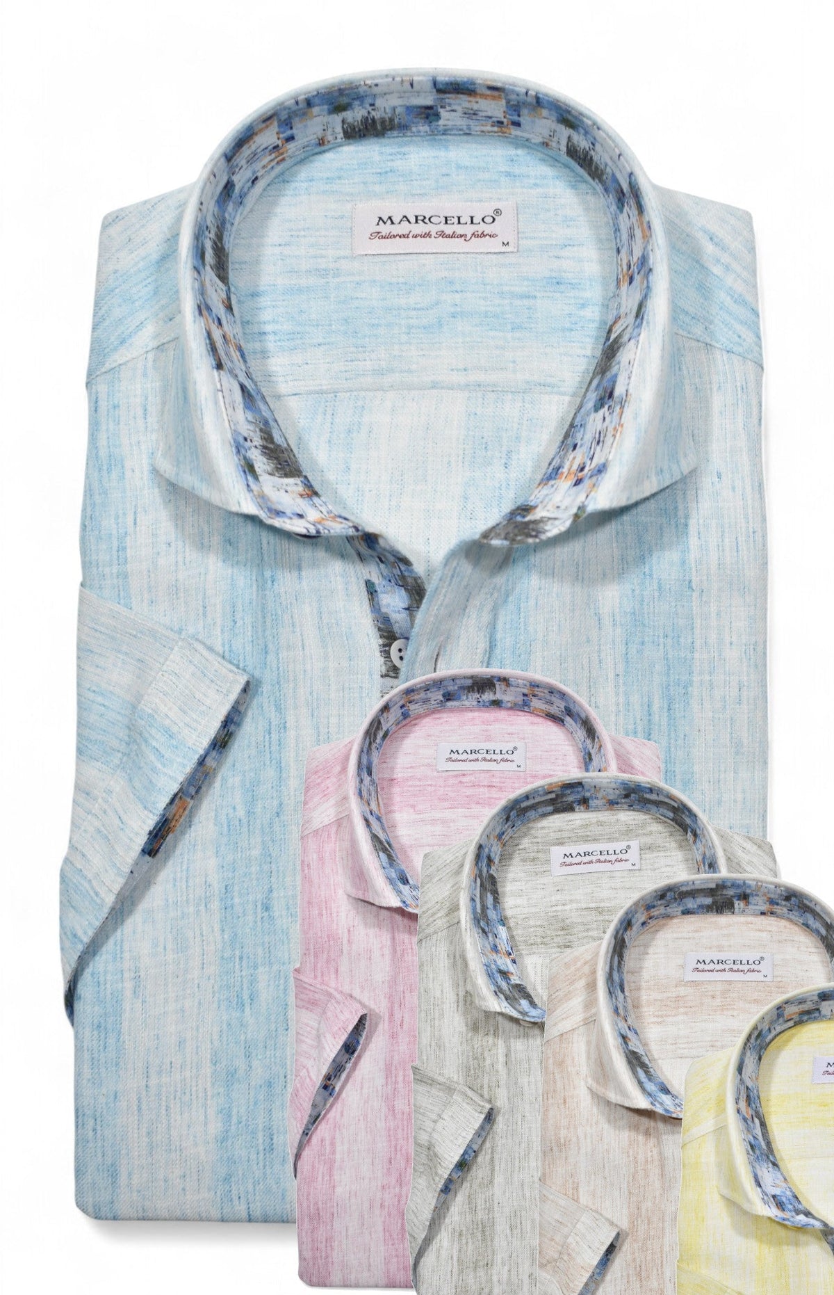 W182S Cotton/Linen Wide Brushed Stripe