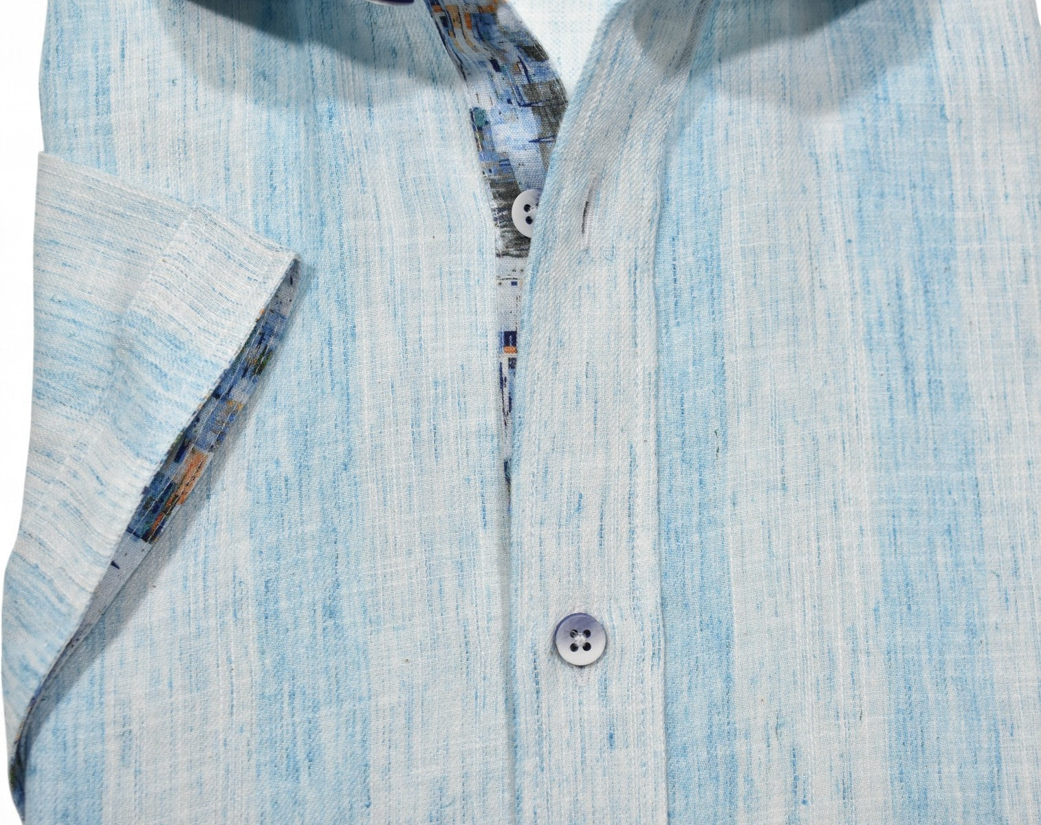 W182S Cotton/Linen Wide Brushed Stripe