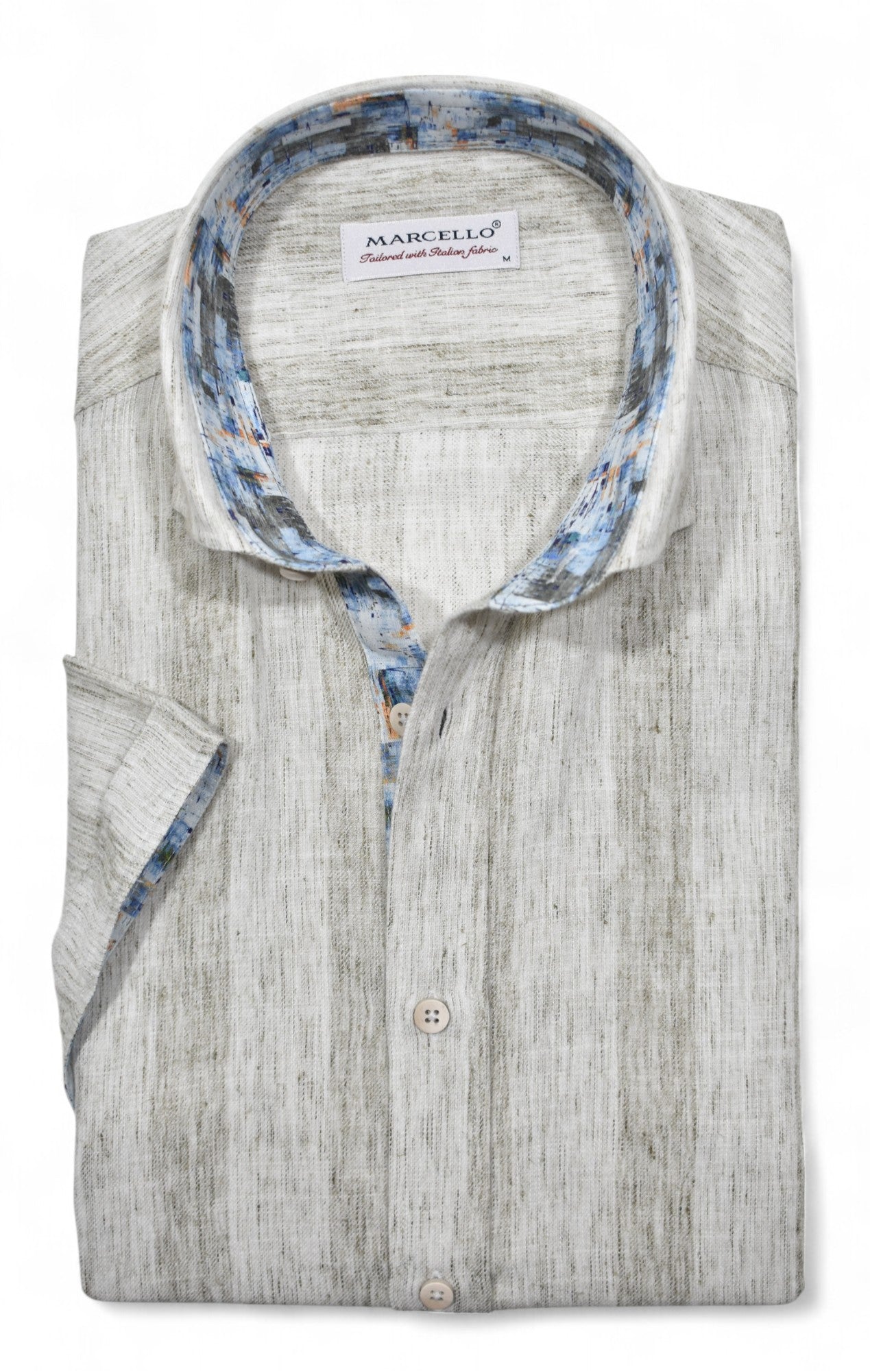 W182S Cotton/Linen Wide Brushed Stripe
