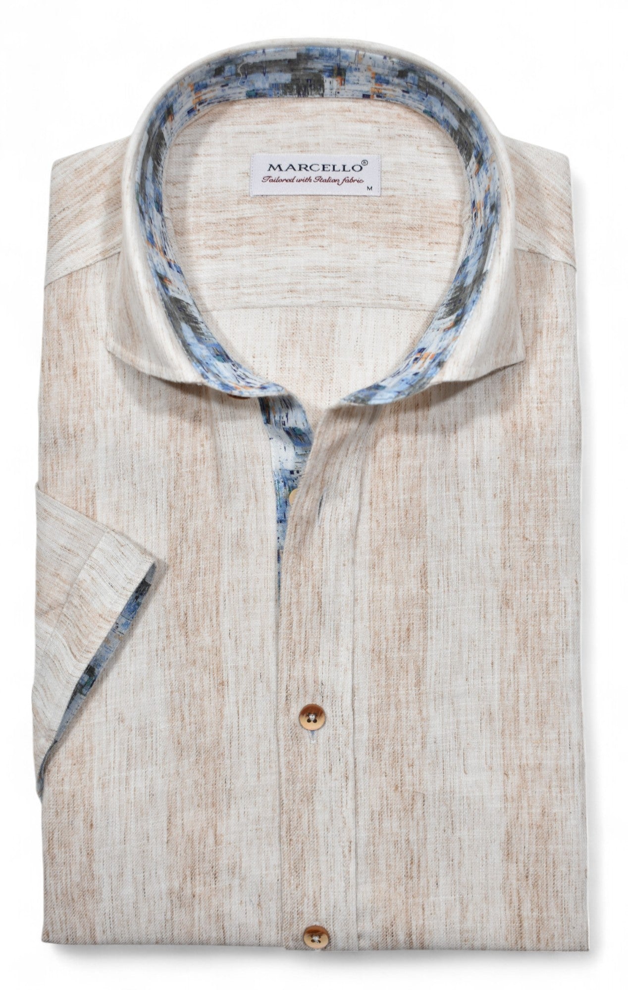 W182S Cotton/Linen Wide Brushed Stripe