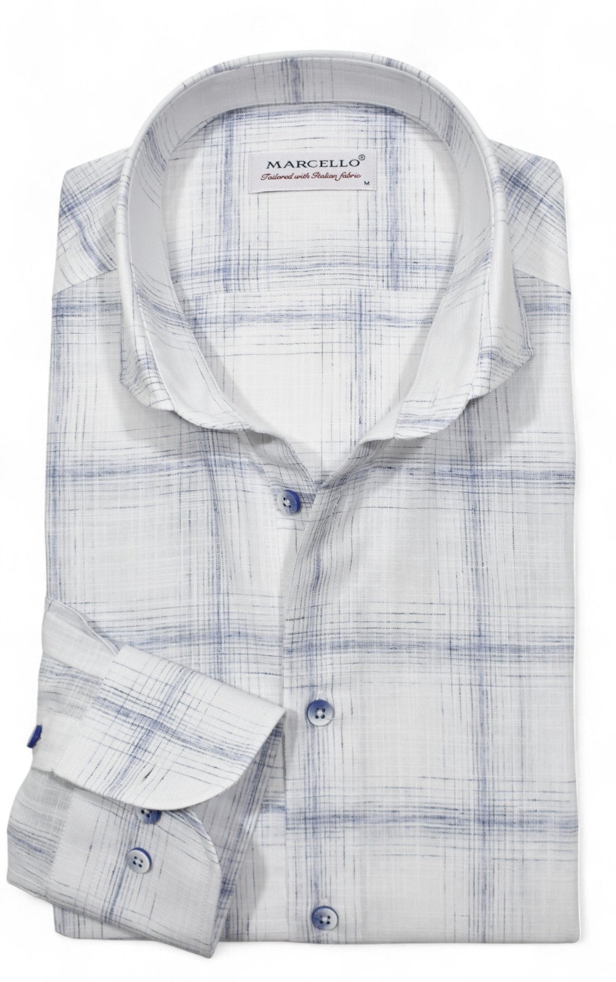 W185W White Plaid