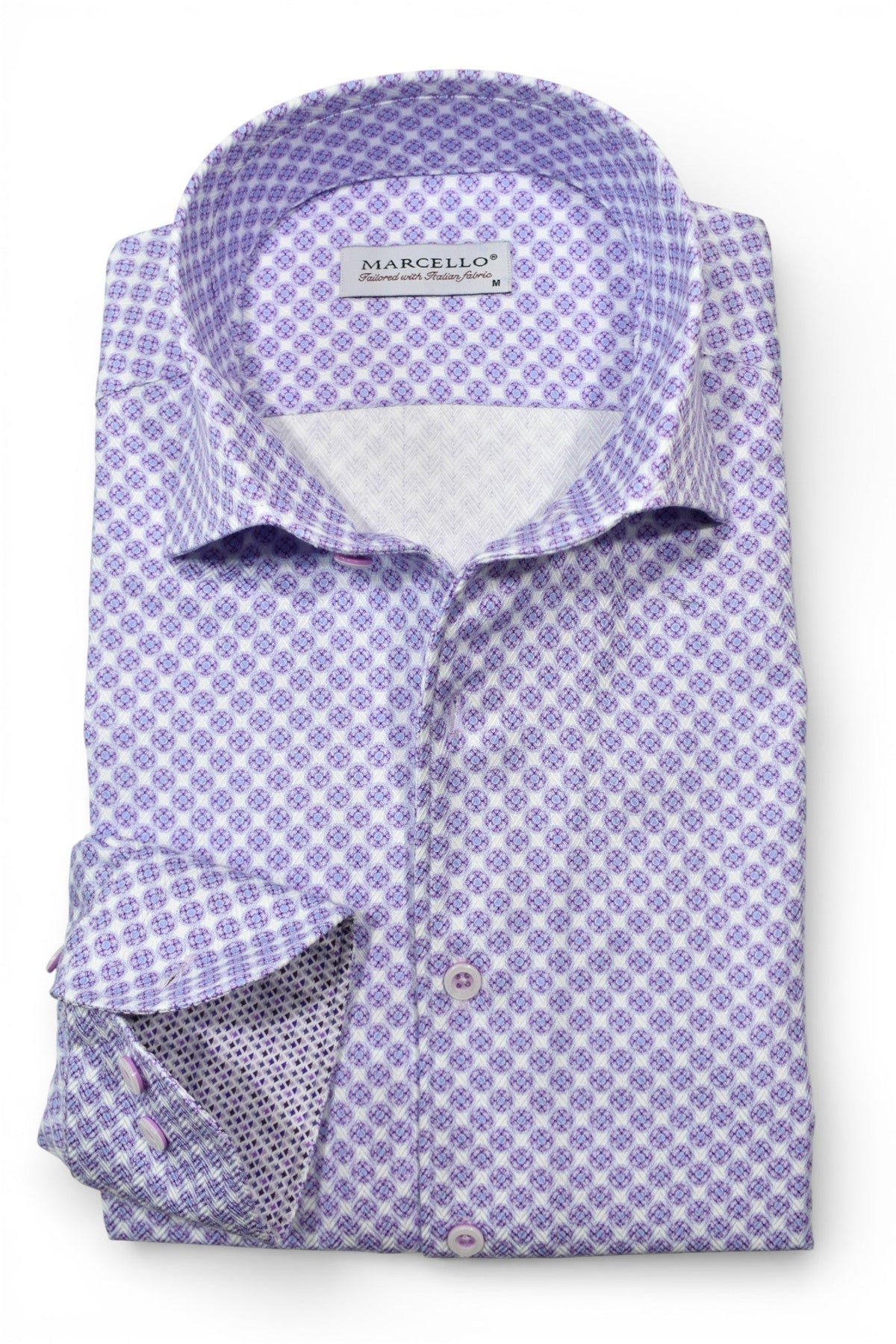 W235 Plum Circle Medallion