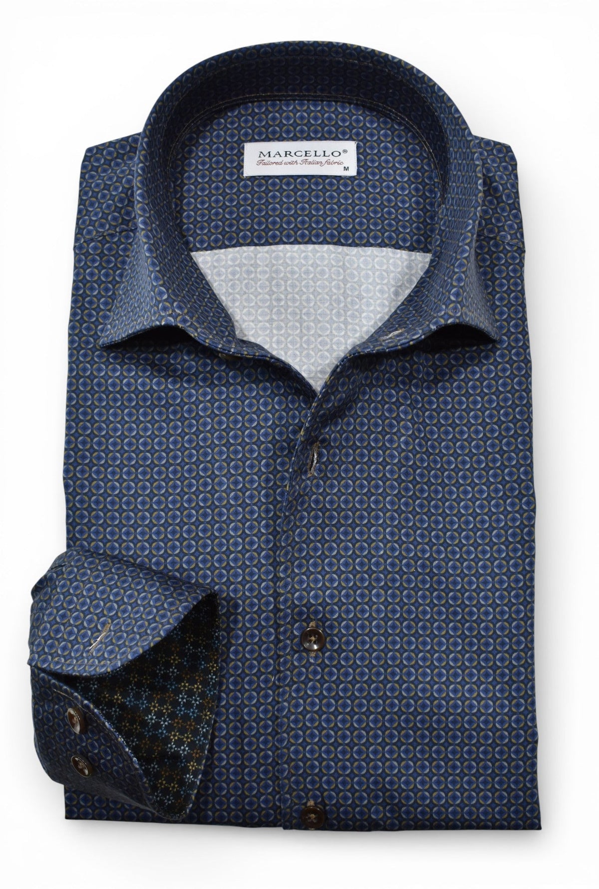 W248 Navy Concentric Geometric