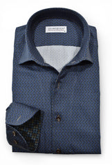 W248 Navy Concentric Geometric