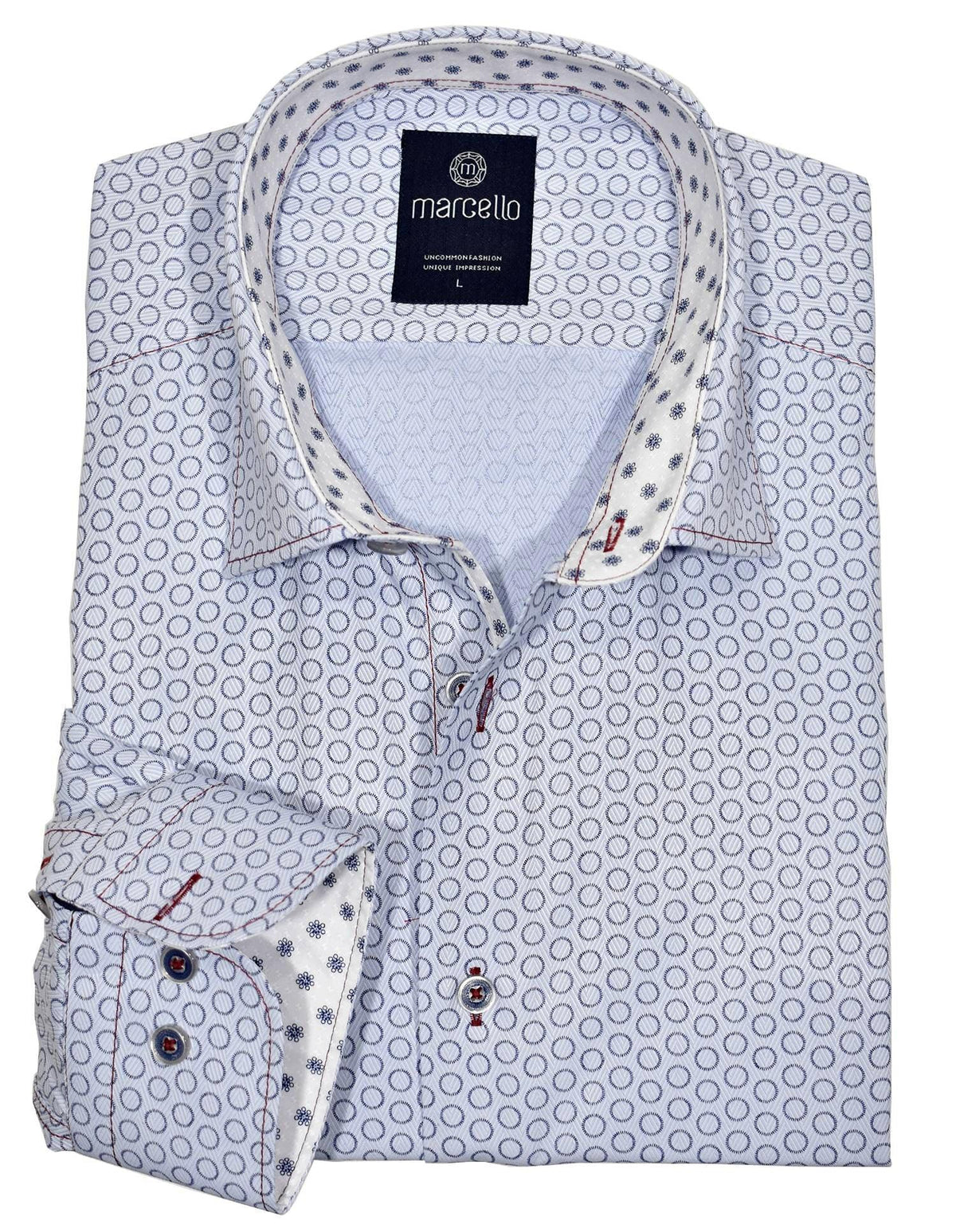 WM454 Slim Fit Herringbone Shirt