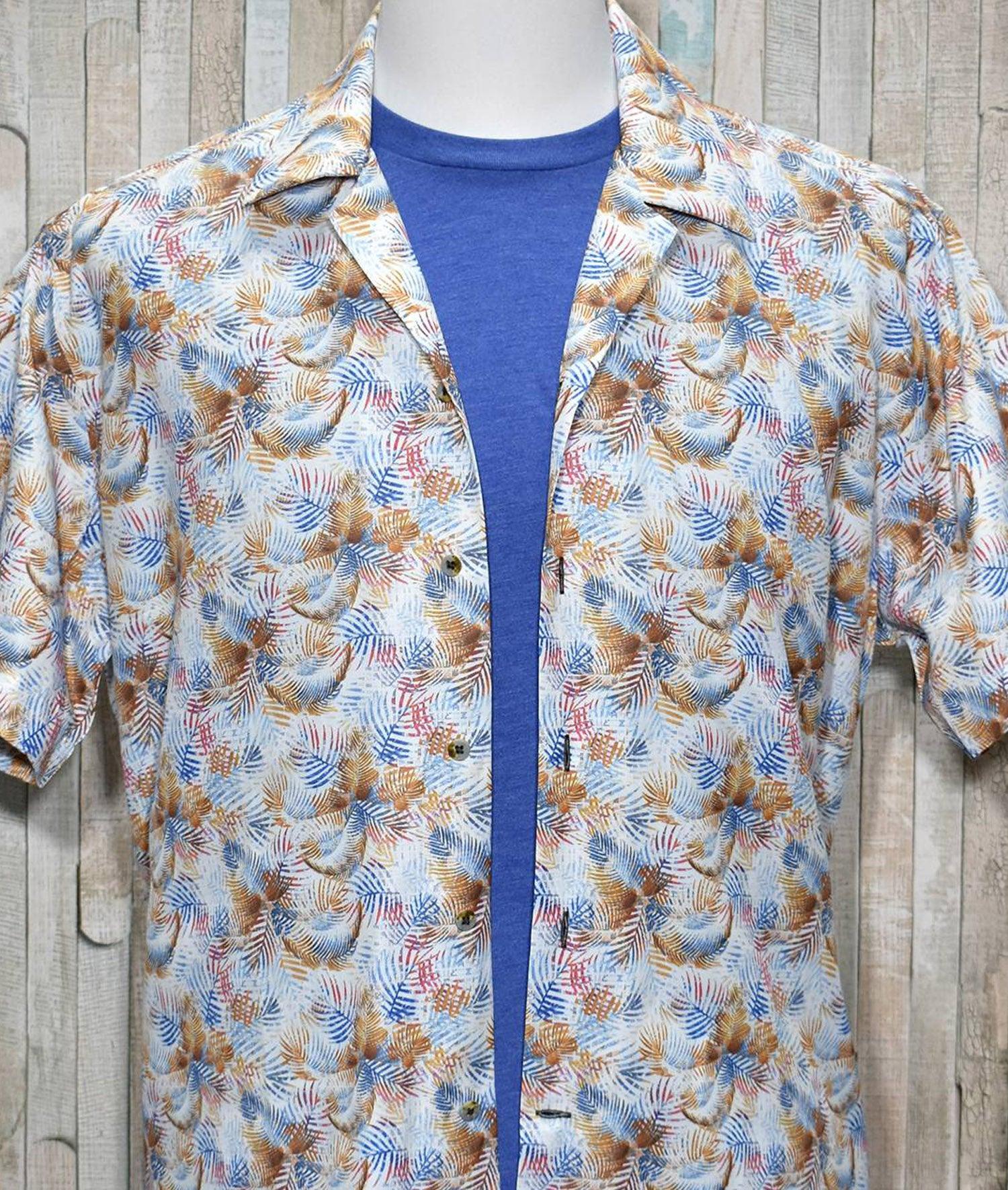 W491S Cocoa Floral Camp Shirt