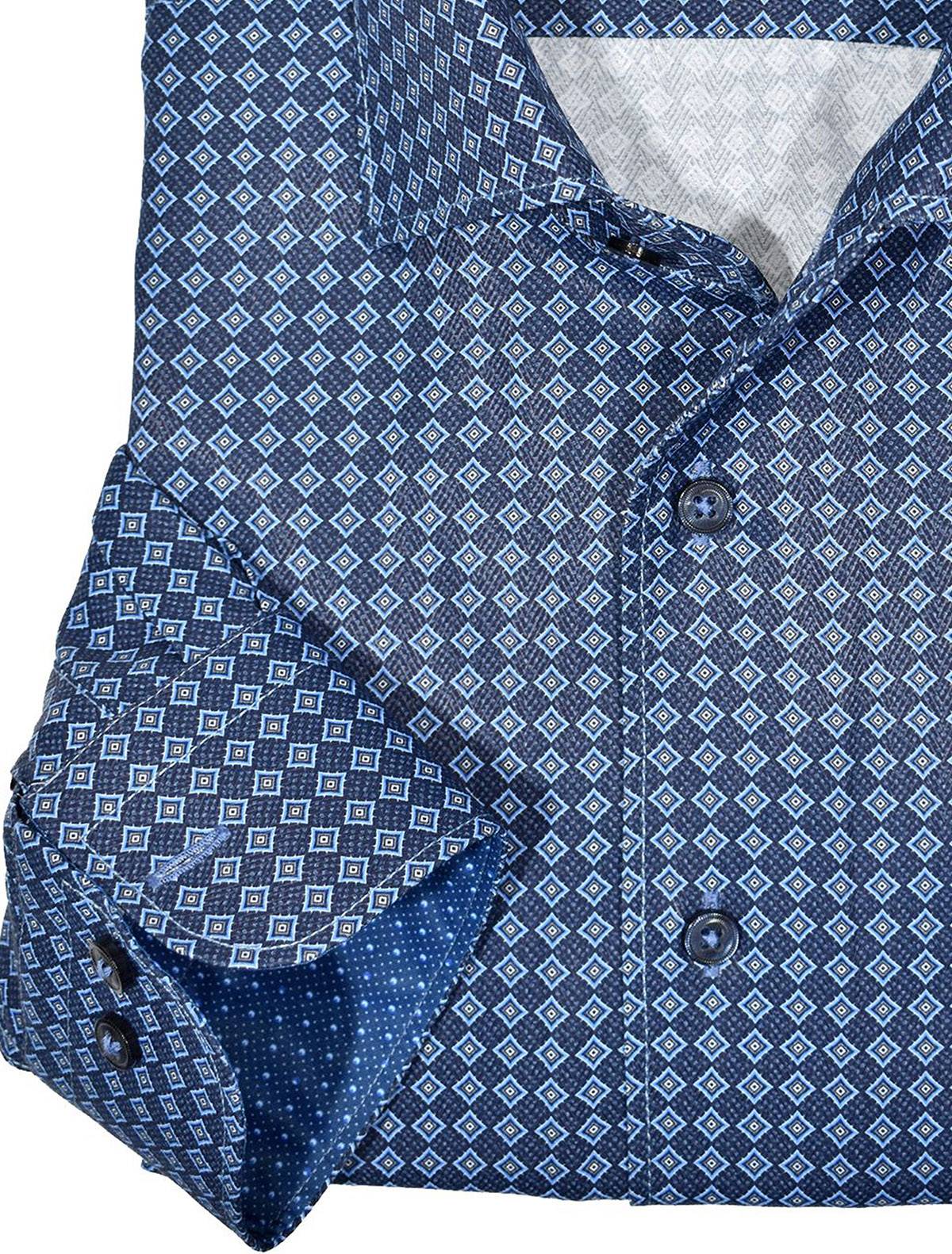 W563R Cardin Roll Medallion Shirt