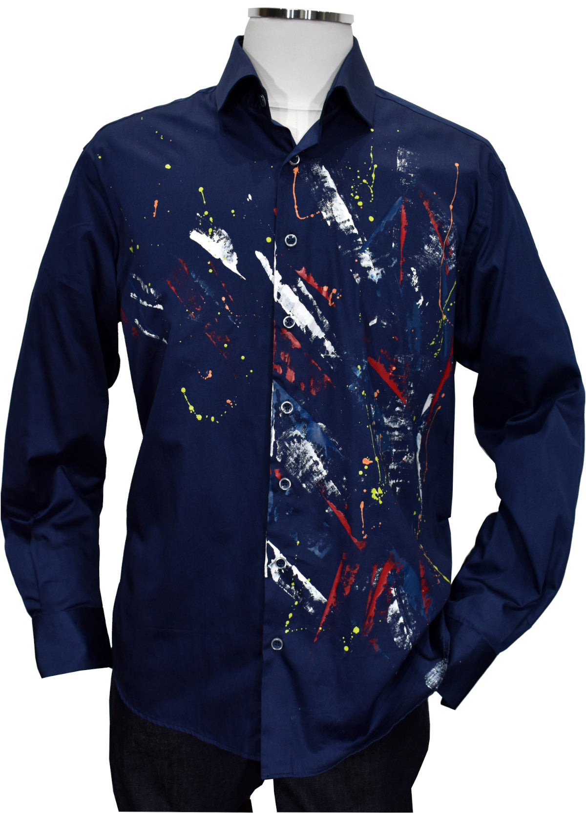 W583P Geo Hand Painted Shirt