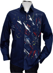W583P Geo Hand Painted Shirt