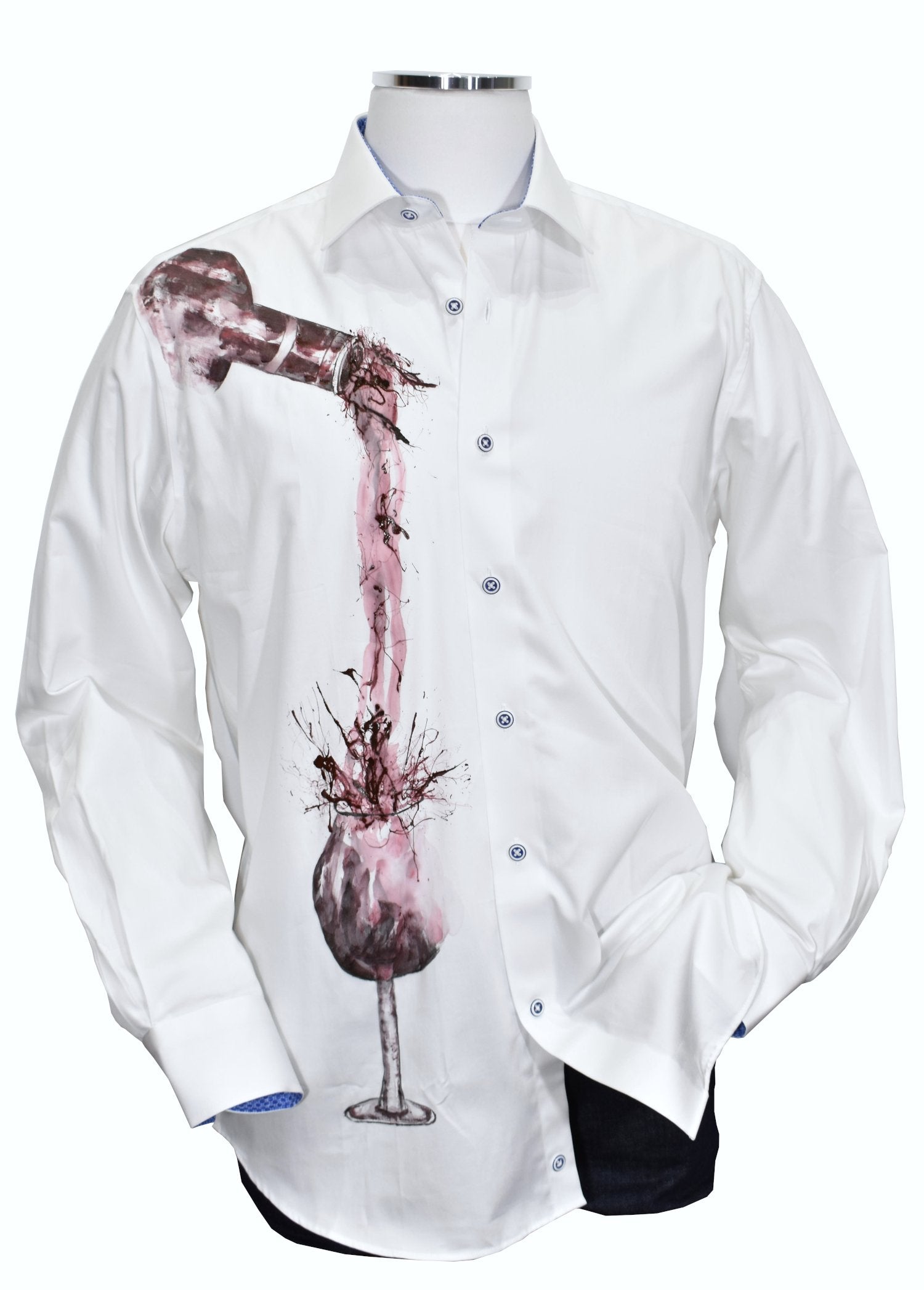 W617PW Marcello Hand Painted Wine