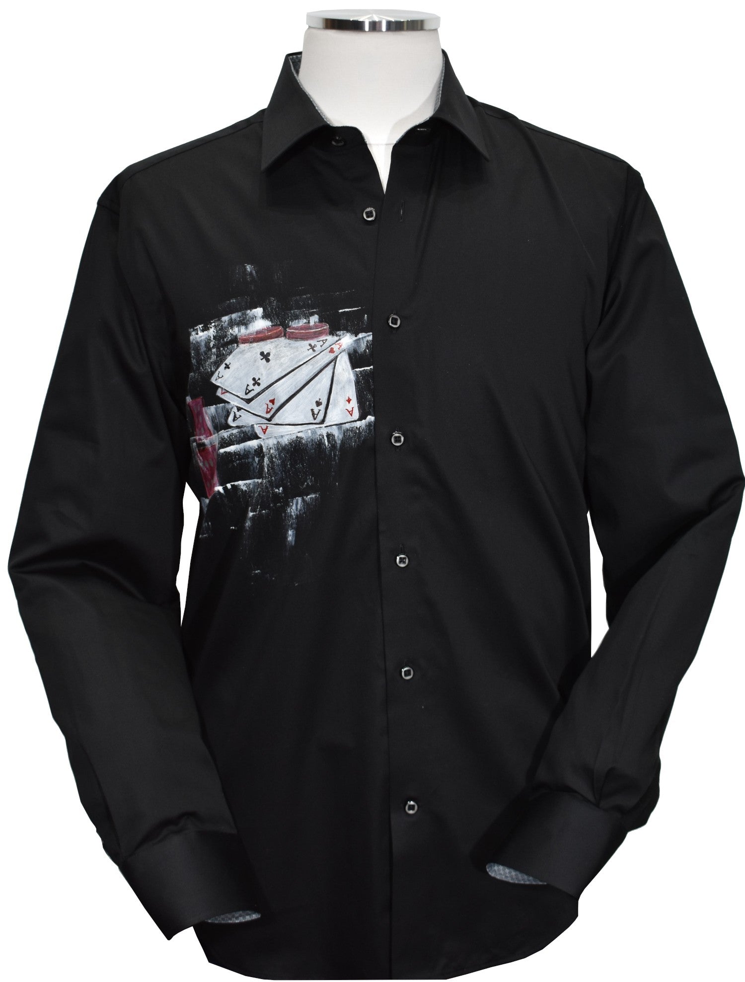 W619 Black - Gambling Motif