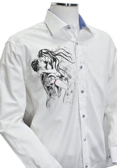 W621 White - Couple Embrace