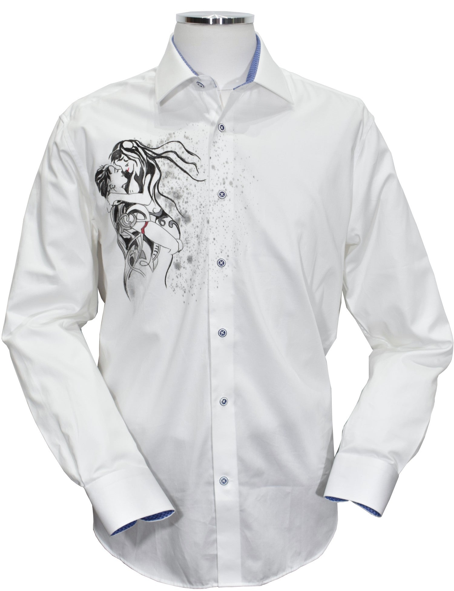 W621 White - Couple Embrace