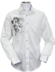 W621 White - Couple Embrace