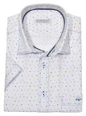 W622S Fine Color Dot Short Sleeve Shirt