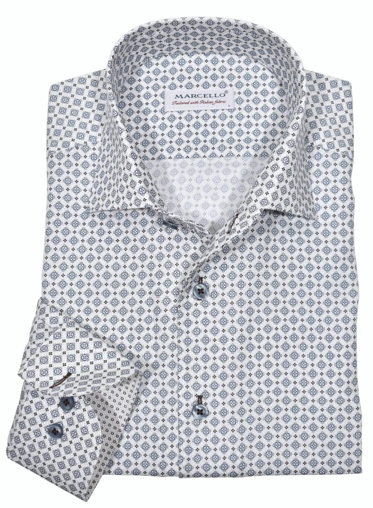 WM638R Slim Fit Classic Medallion Roll Collar
