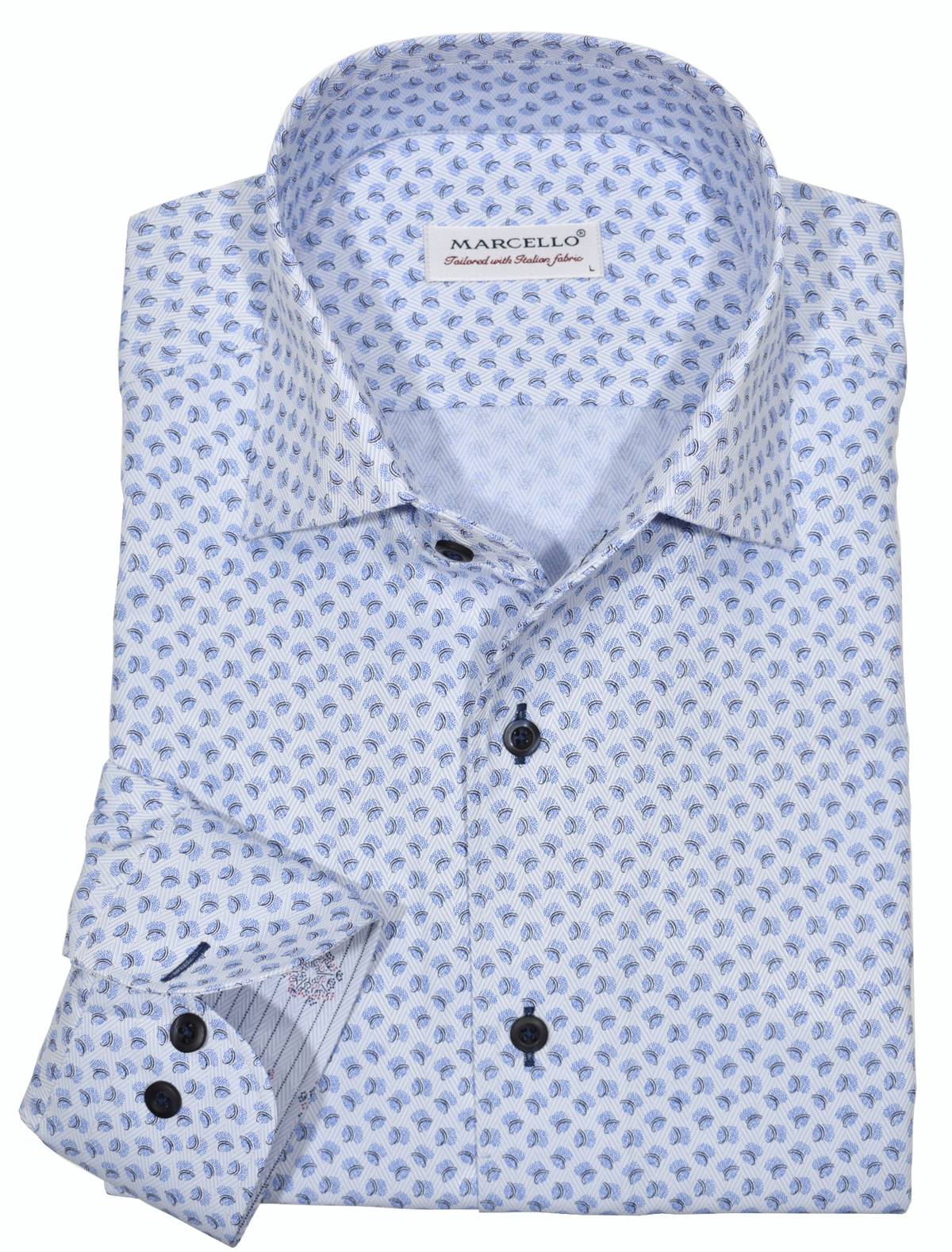 W641R Herringbone Swirl Roll Collar