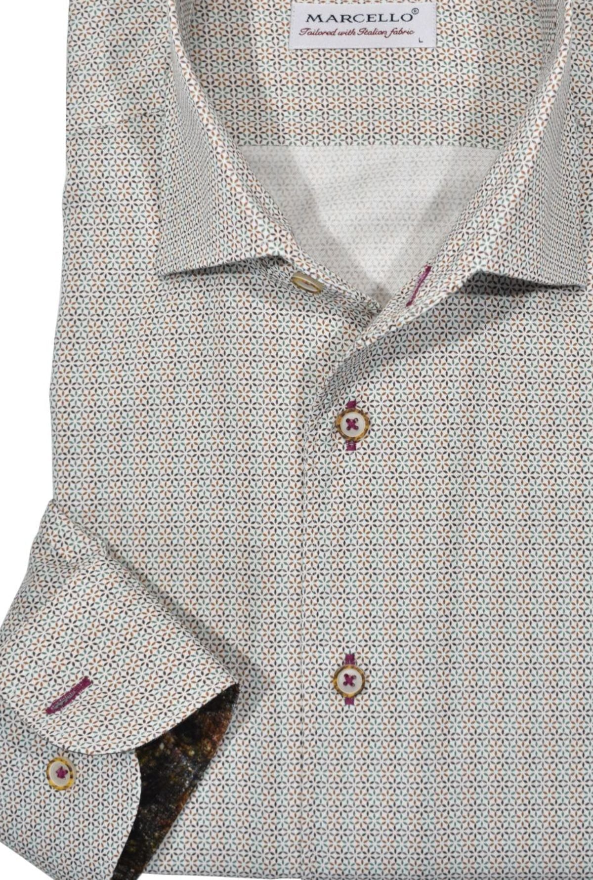 WM706R Slim Fit Monaco Neat Roll Collar
