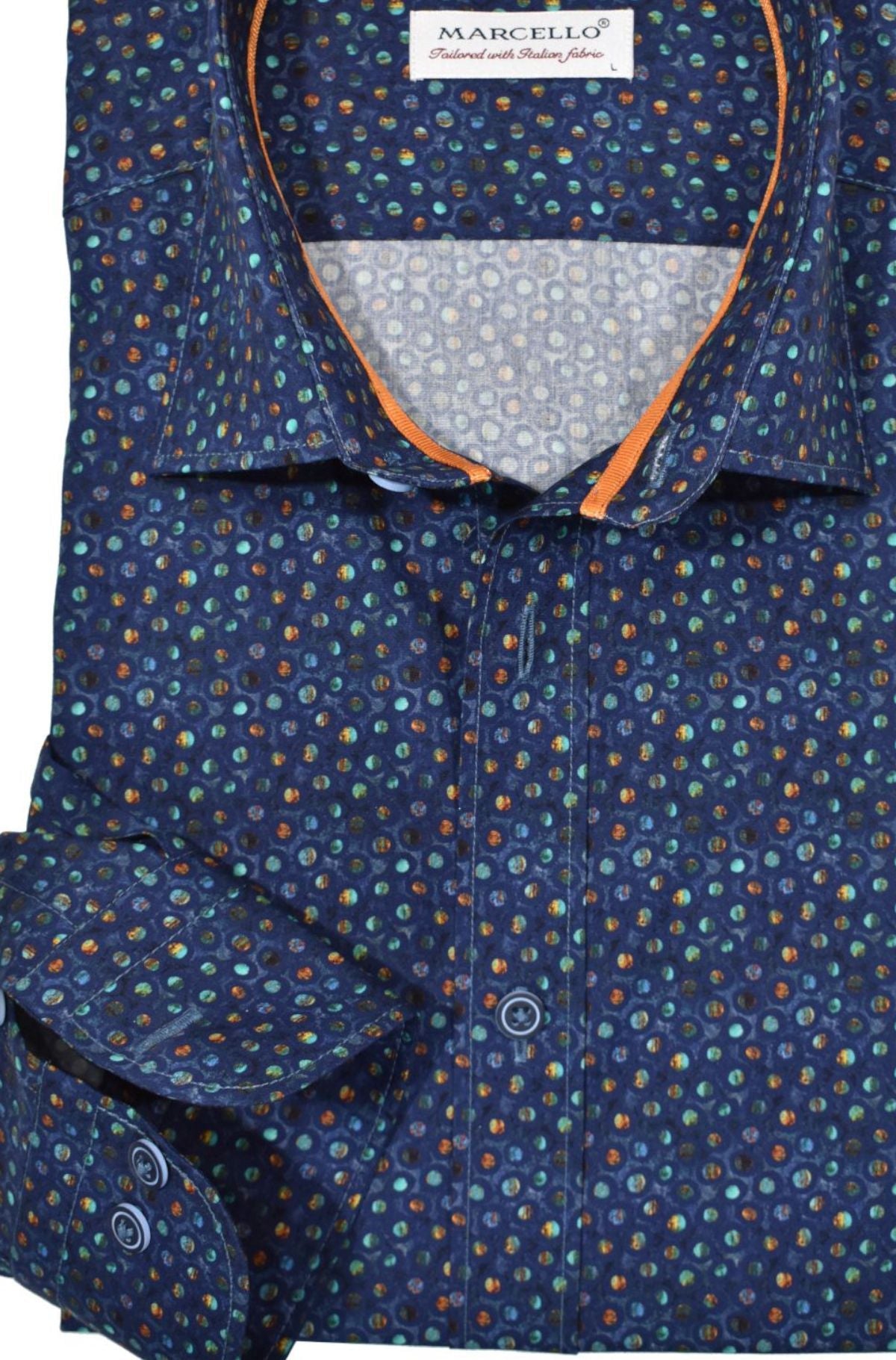 W729 Marble Print Shirt