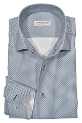 W736R Clover Print Roll Collar