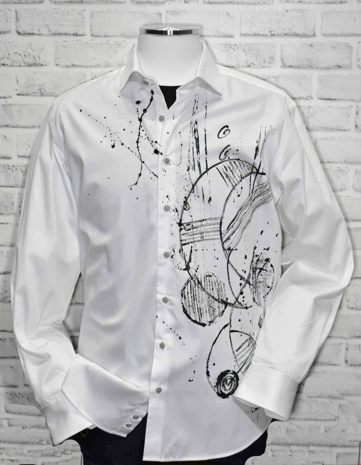 W737P Shades of Black Hand Painted