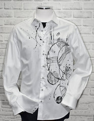 W737P Shades of Black Hand Painted