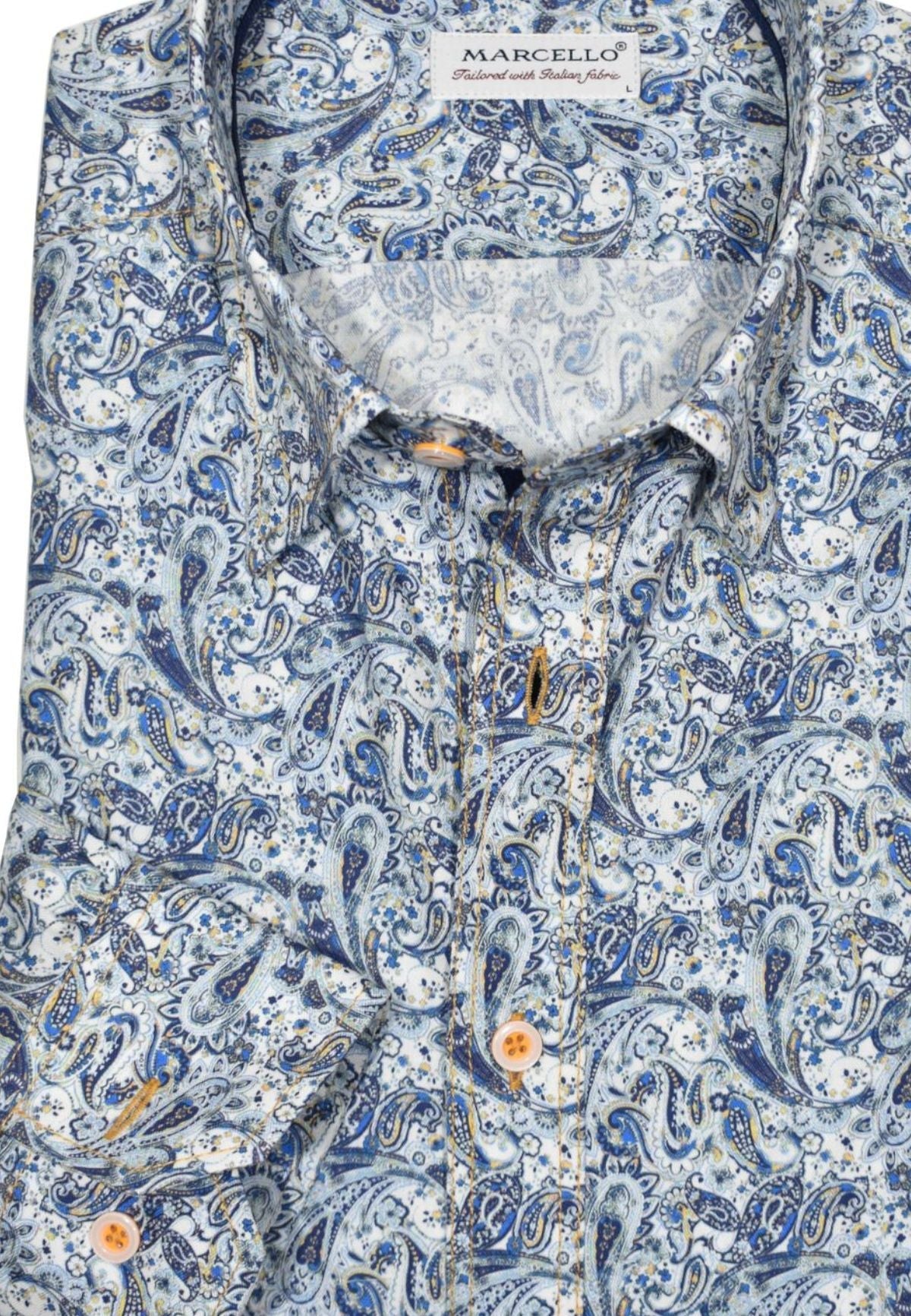 W793 Indigo Paisleys