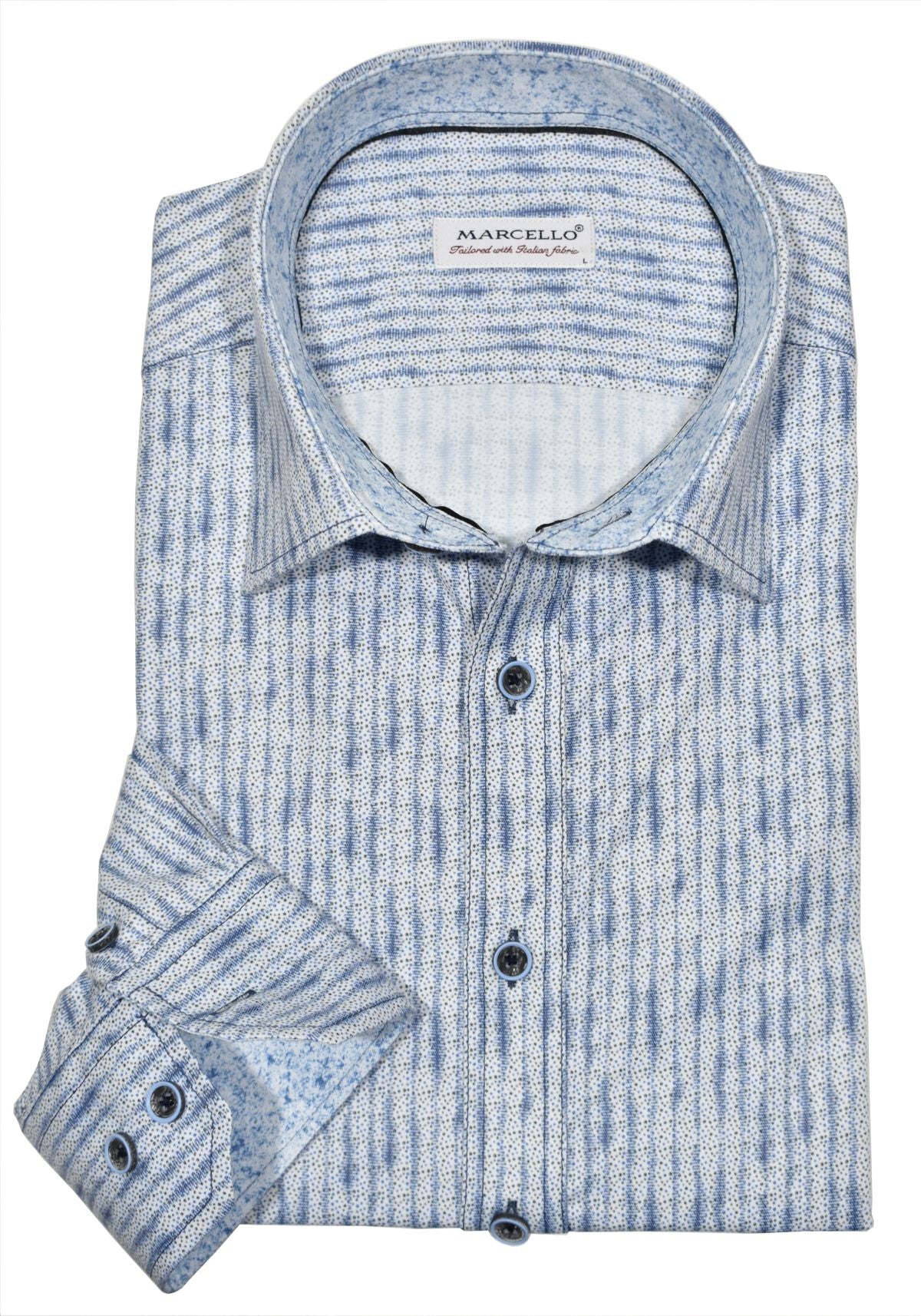W805 8 Way Stretch Indigo Snakeskin
