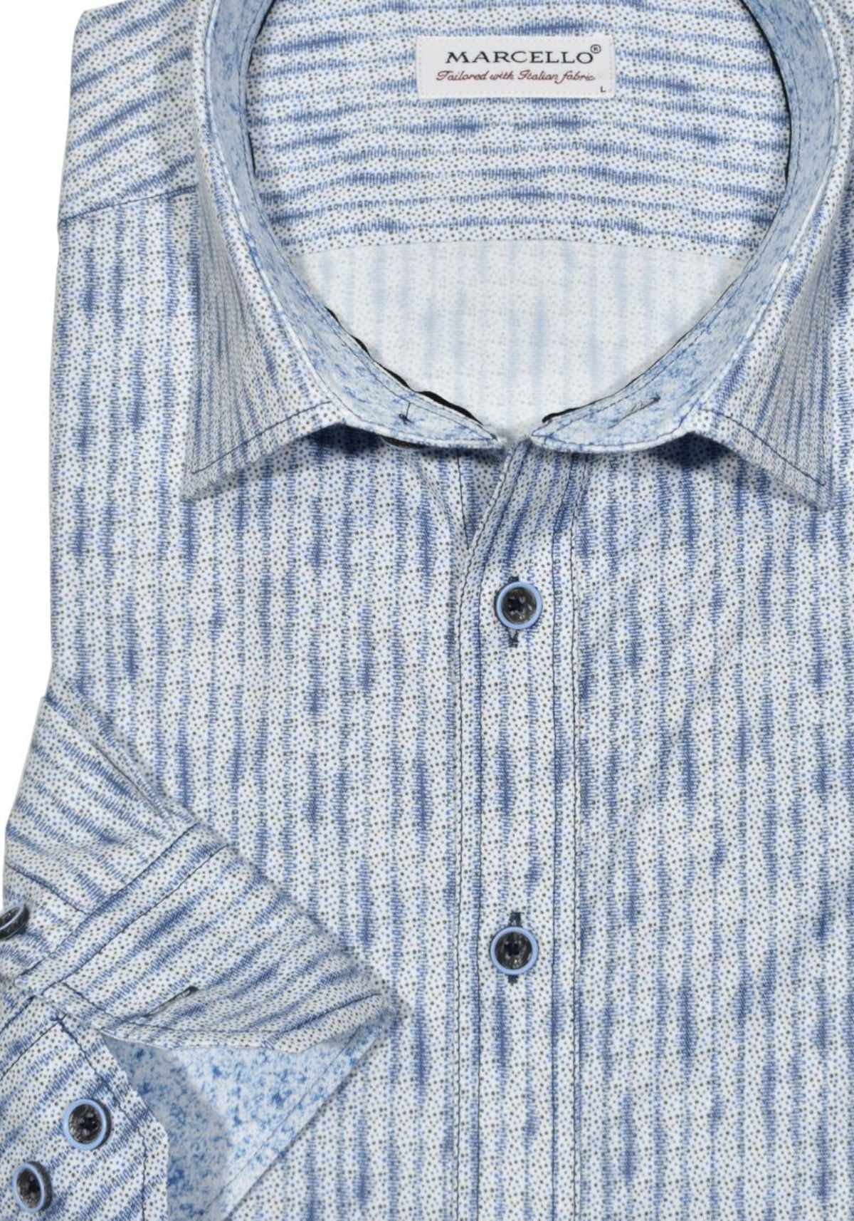 W805 8 Way Stretch Indigo Snakeskin