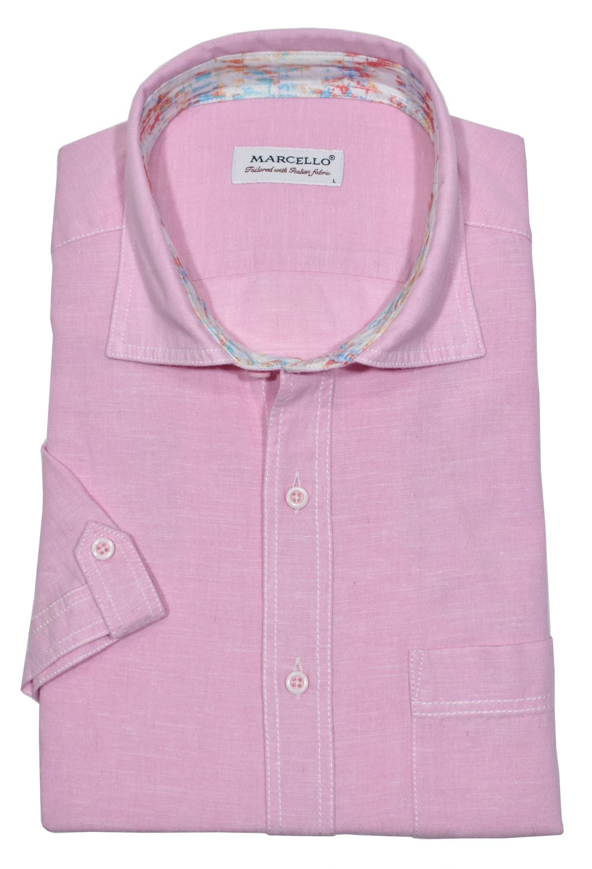 W834S Pink Cotton Linen