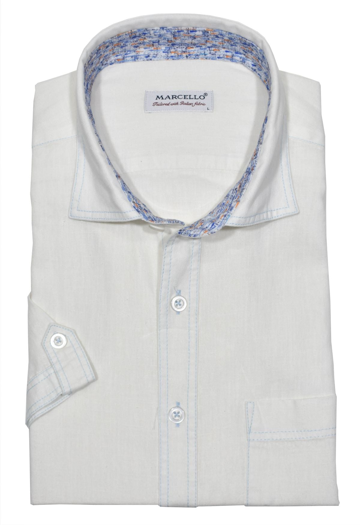 W836S White Cotton Linen