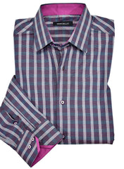 W857 Graduated Plaid Shirt