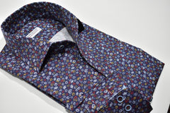 W873TR Roll Collar Floral TRIM FIT