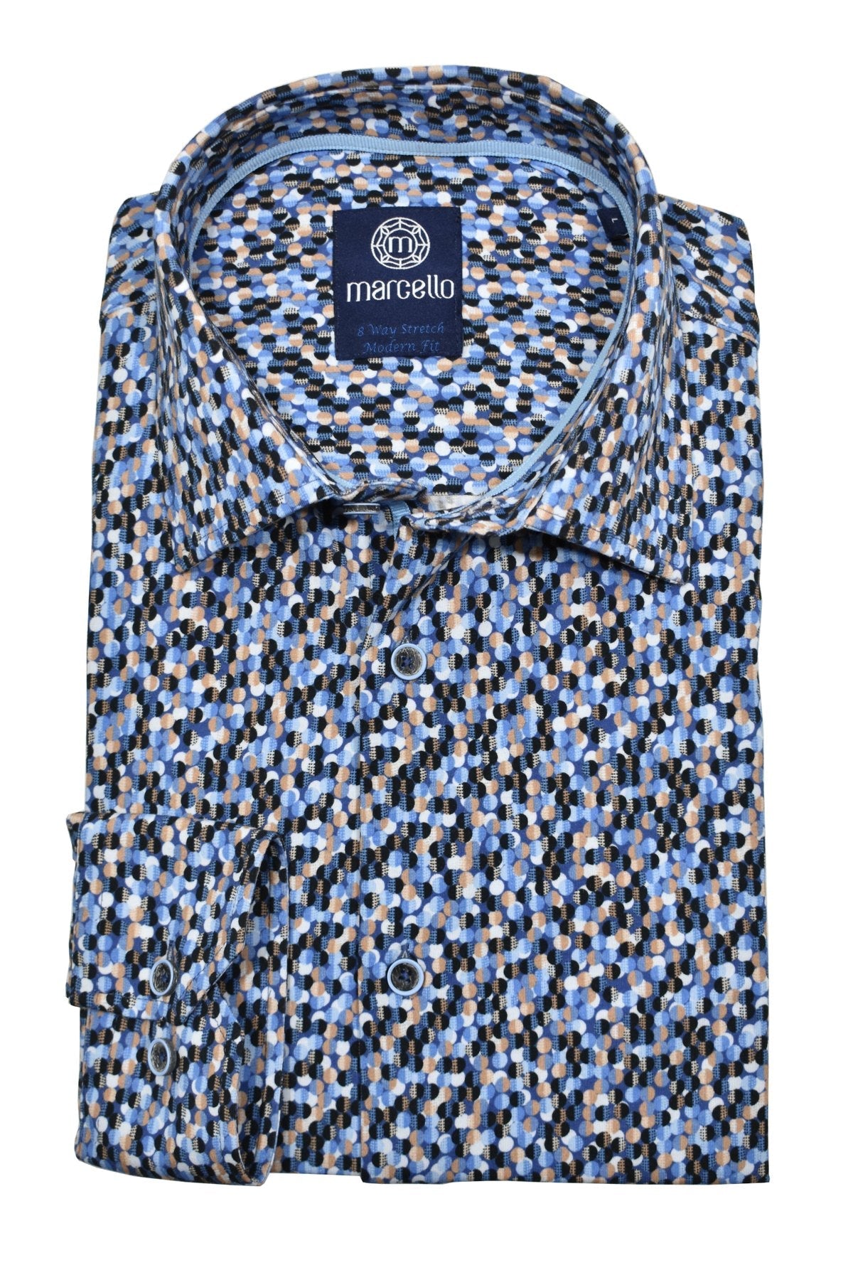 W8915 8 Way Stretch Ocean Circles