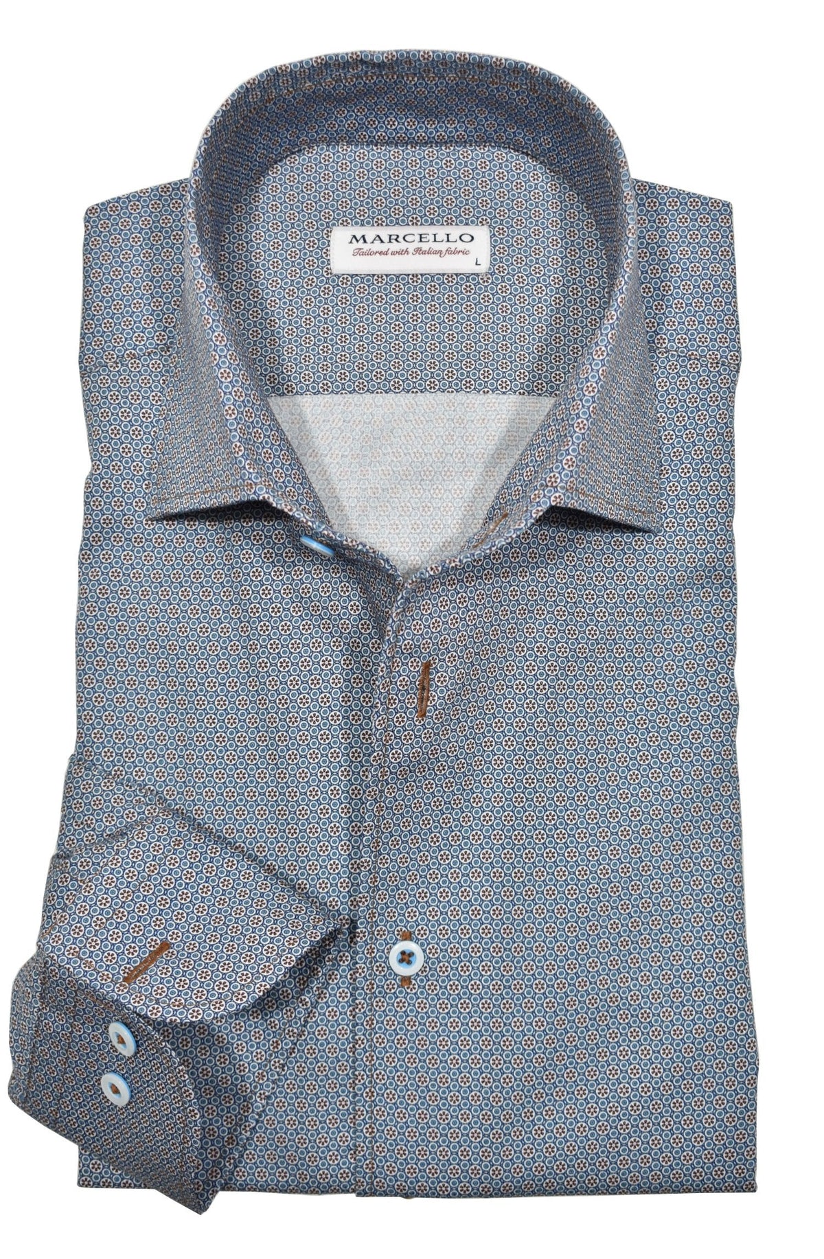 W891R Roll Collar Emerald Medallion