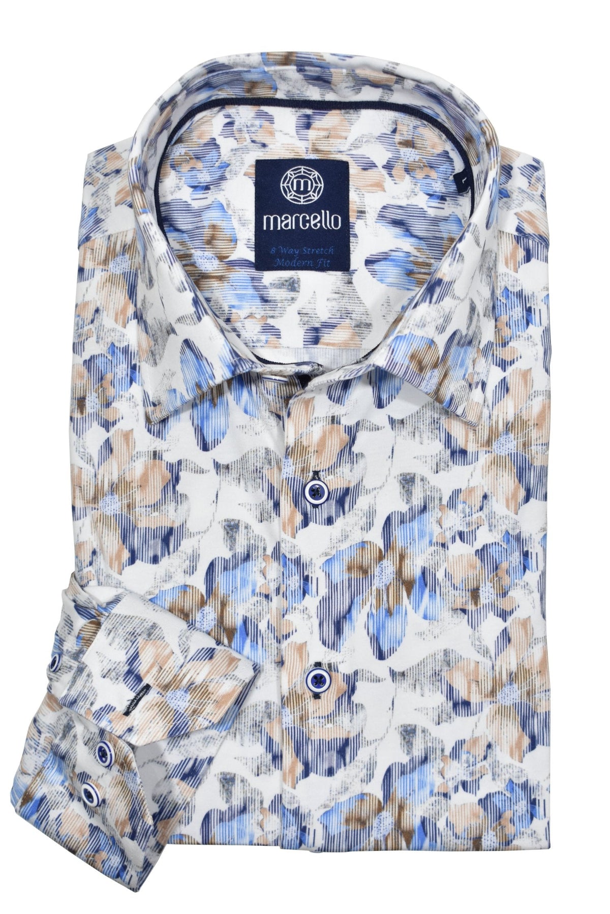 W8934 8 Way Stretch Ocean Print