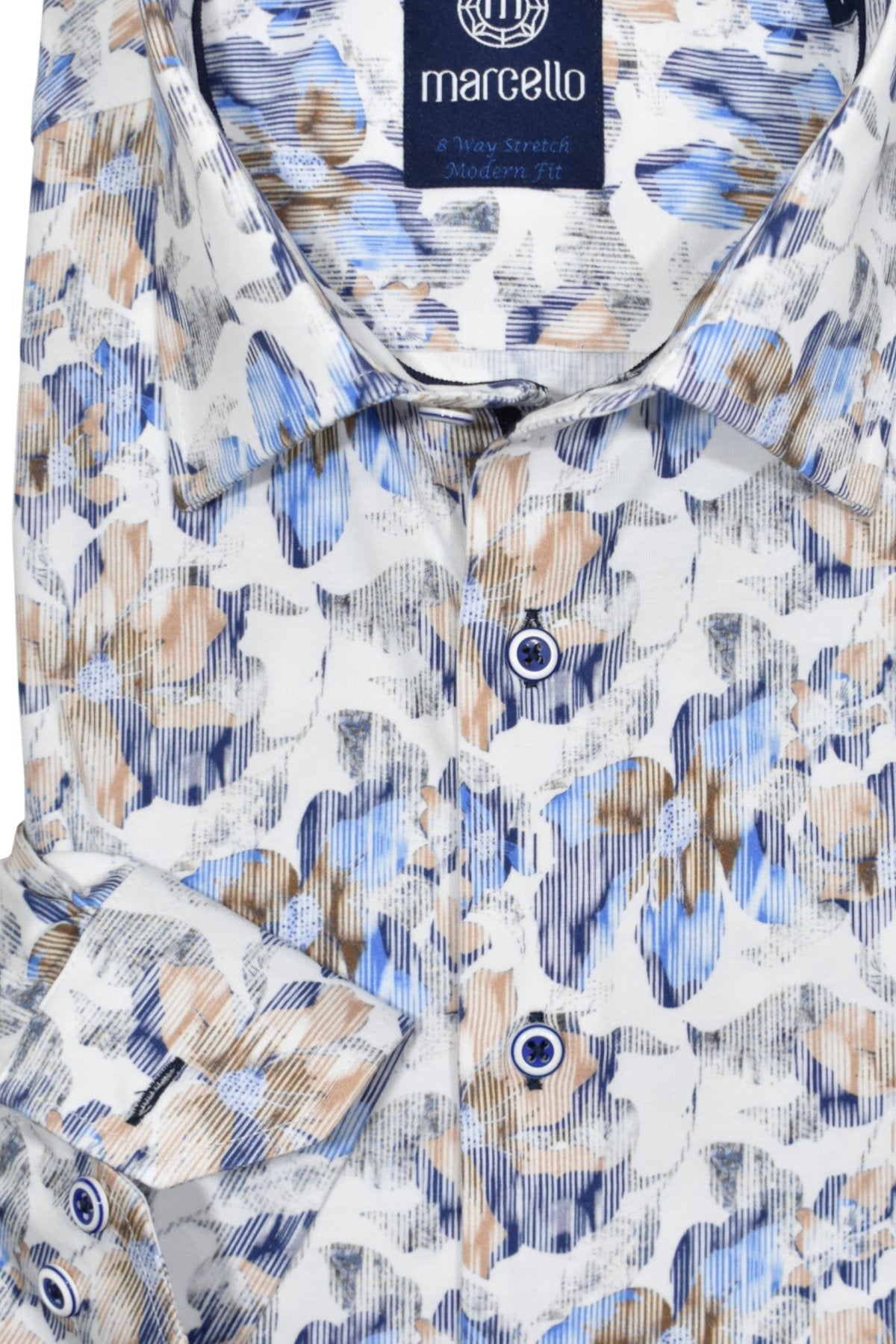 W8934 8 Way Stretch Ocean Print