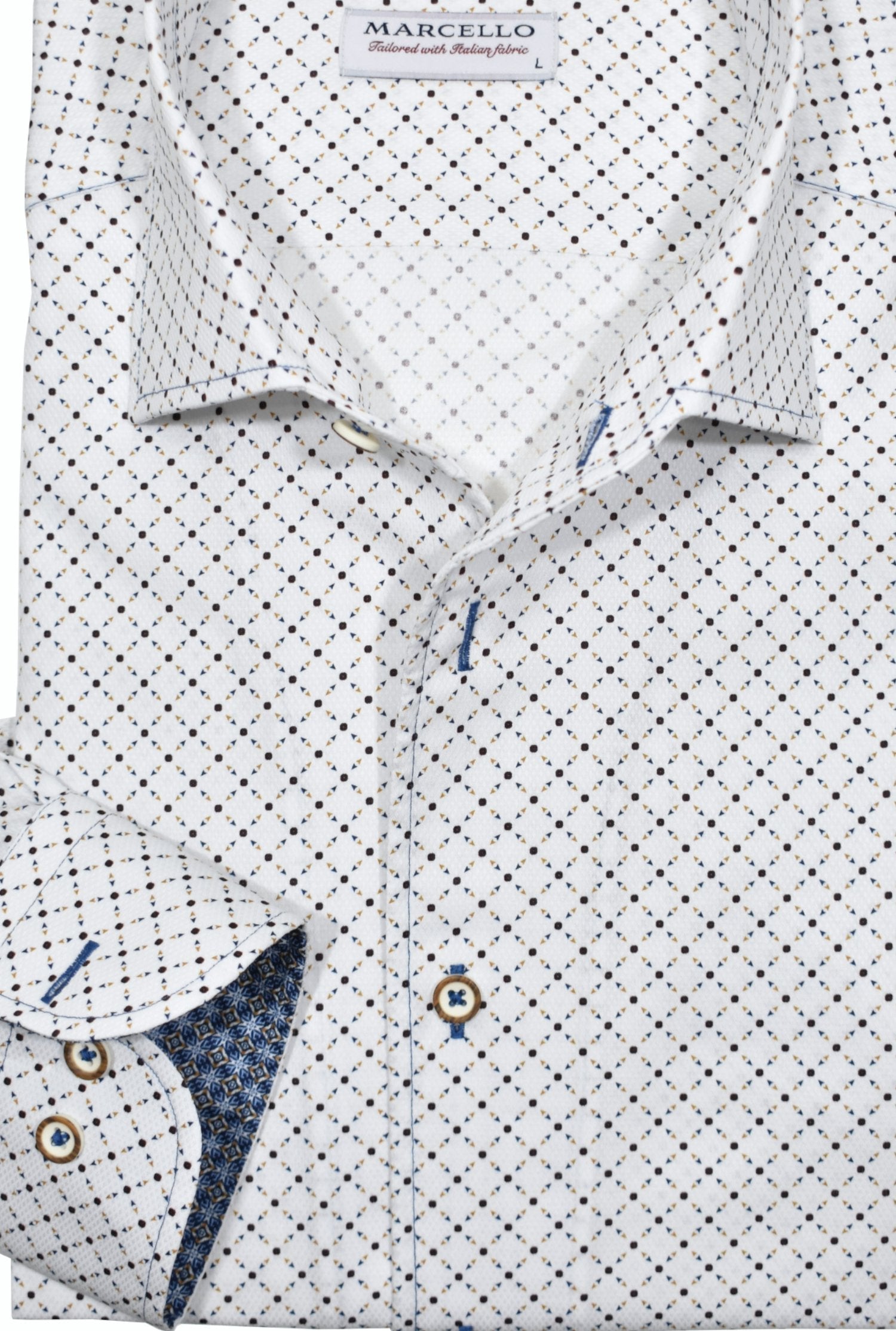 W895R Roll Collar White Diamond