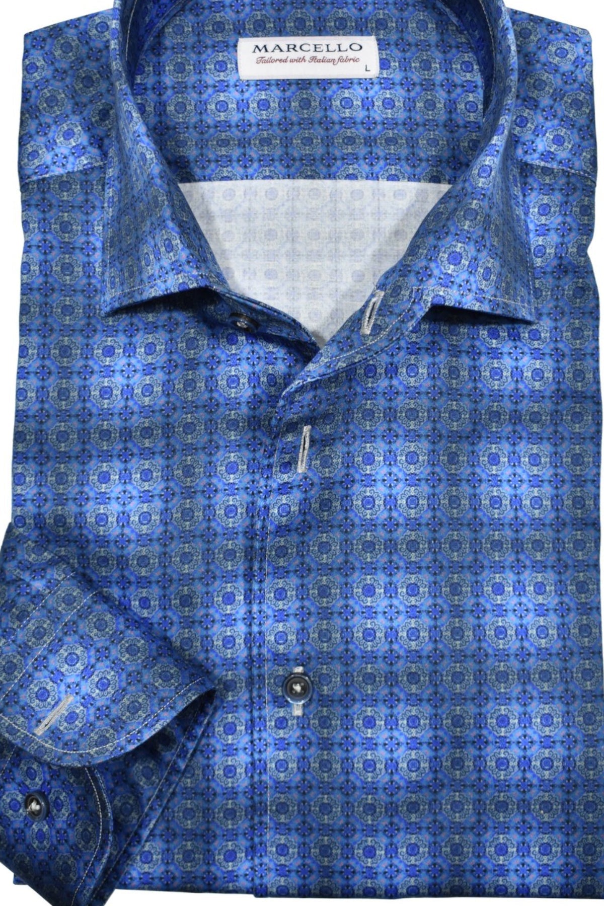 W897R Lakeside Plaid Roll Collar