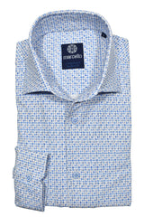 W8980R Sky Geometric Stretch Cotton