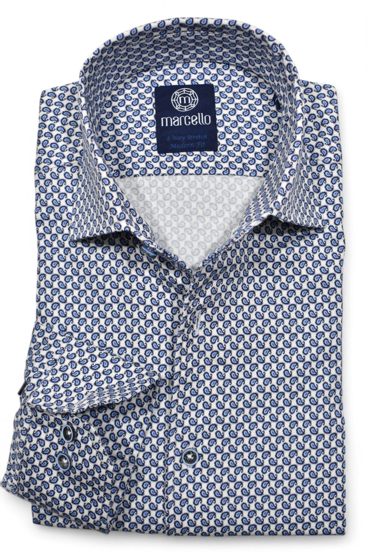 W8985R Caribbean Paisley Stretch Shirt