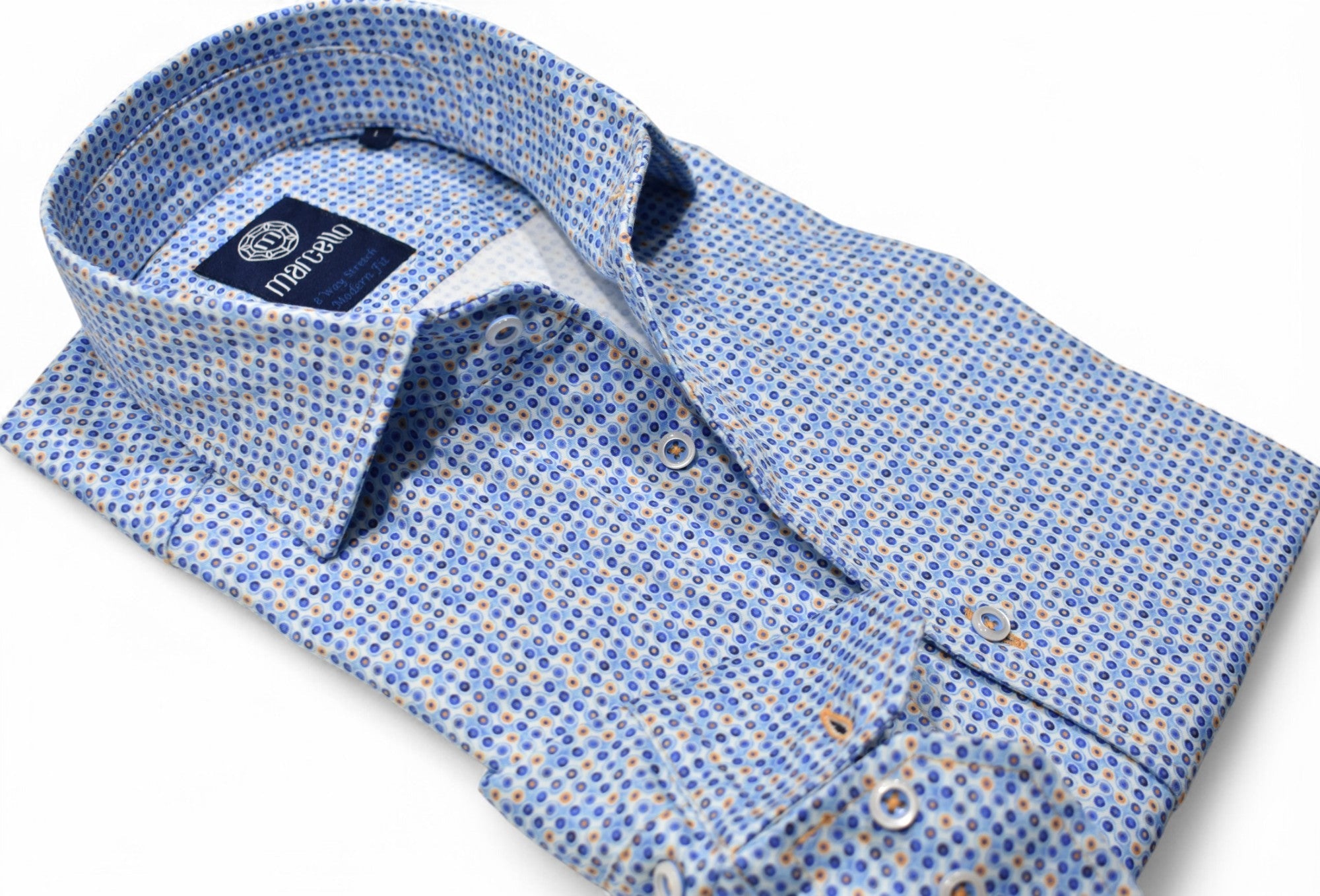W8987R Barney Print Stretch Shirt