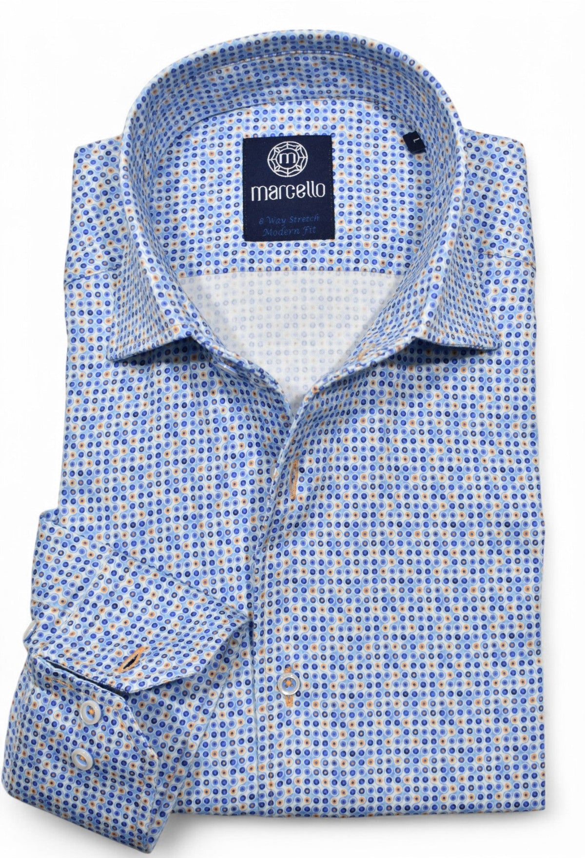 W8987R Barney Print Stretch Shirt