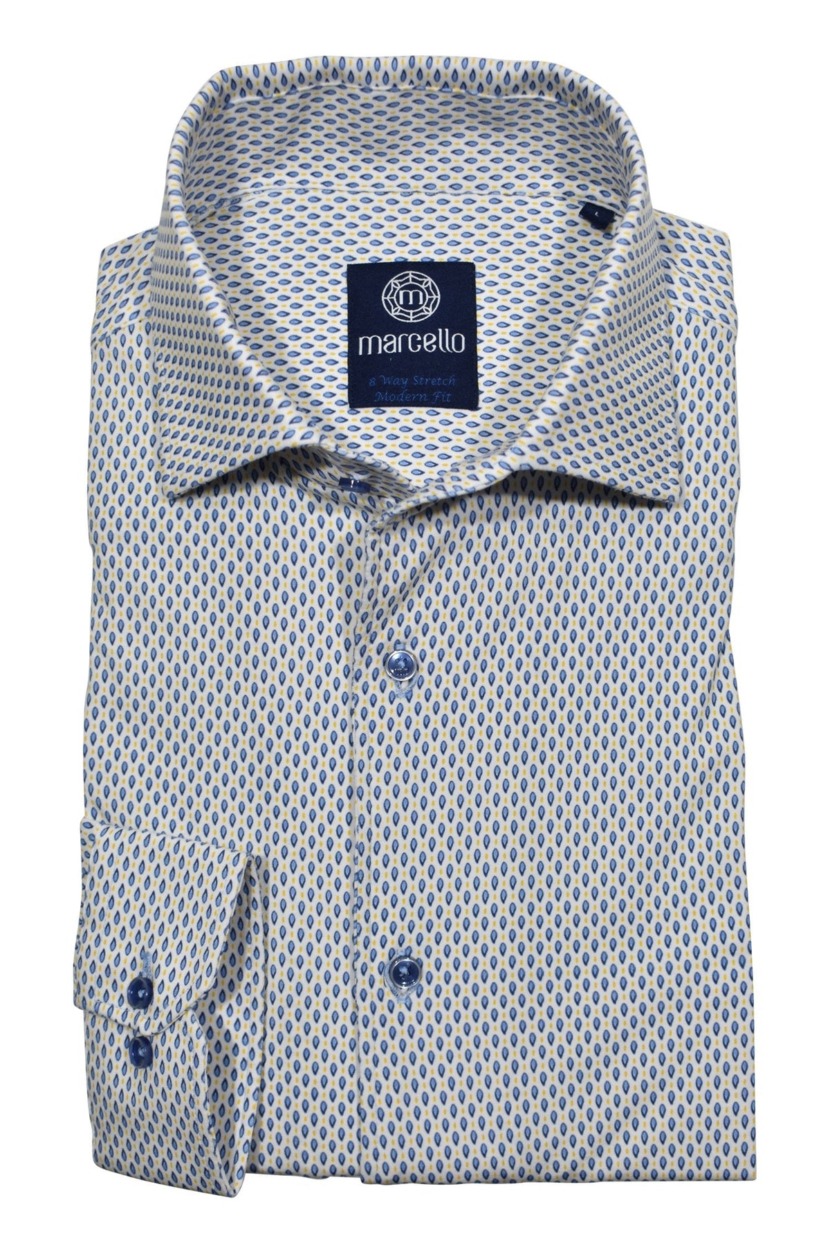 W8990R Blue Rain Stretch Cotton