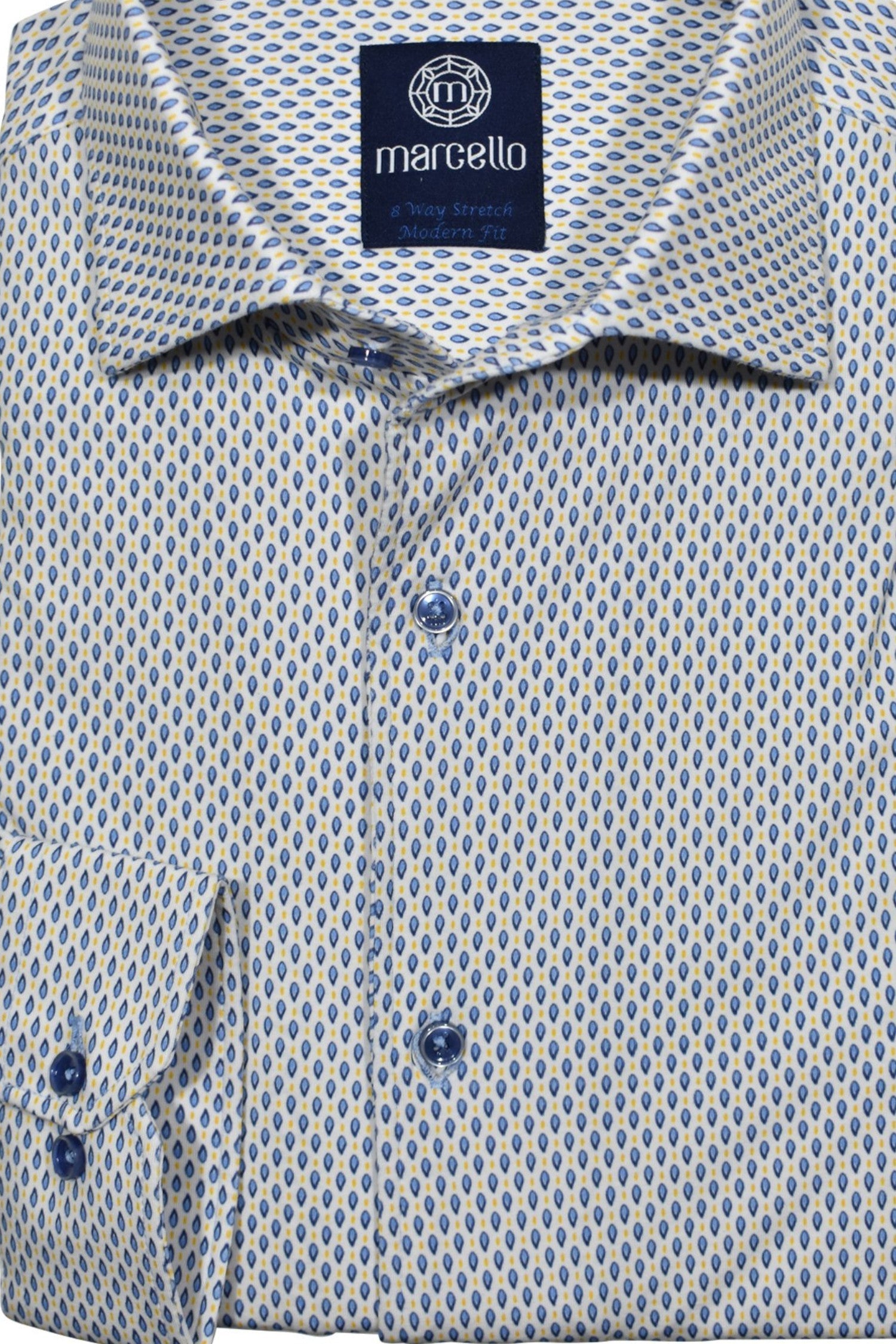 W8990R Blue Rain Stretch Cotton