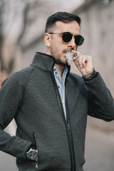 906 Slate Soho Rib Jacket
