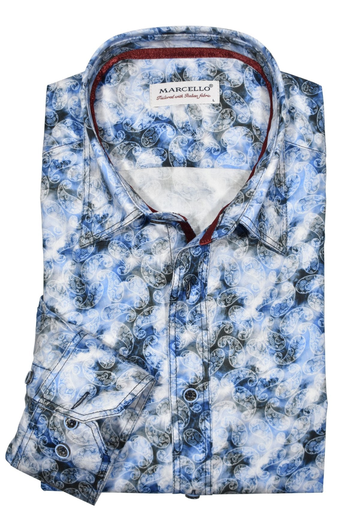 W922 Denim Paisely