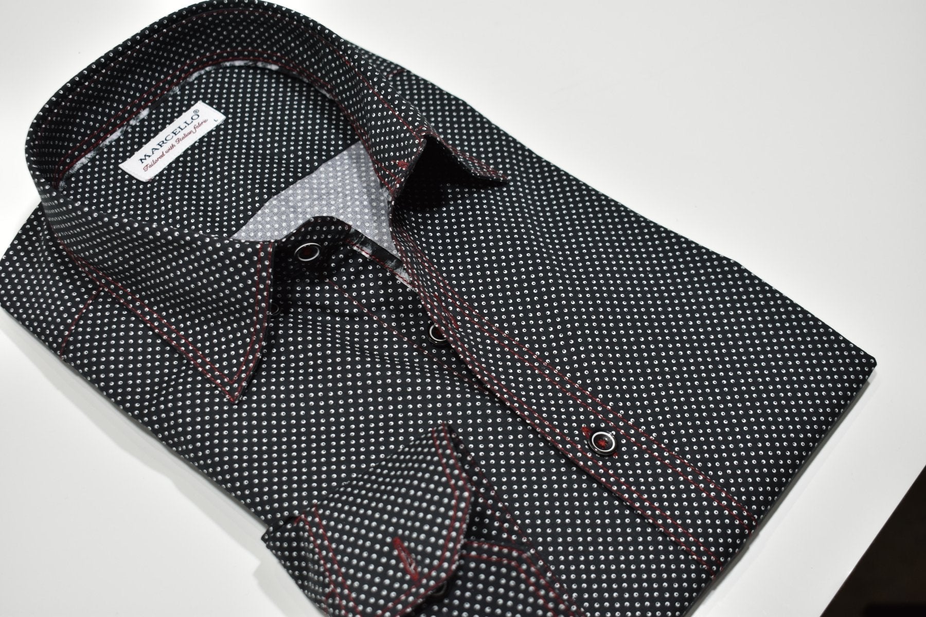 W931 Terrio Midnight Dot Shirt