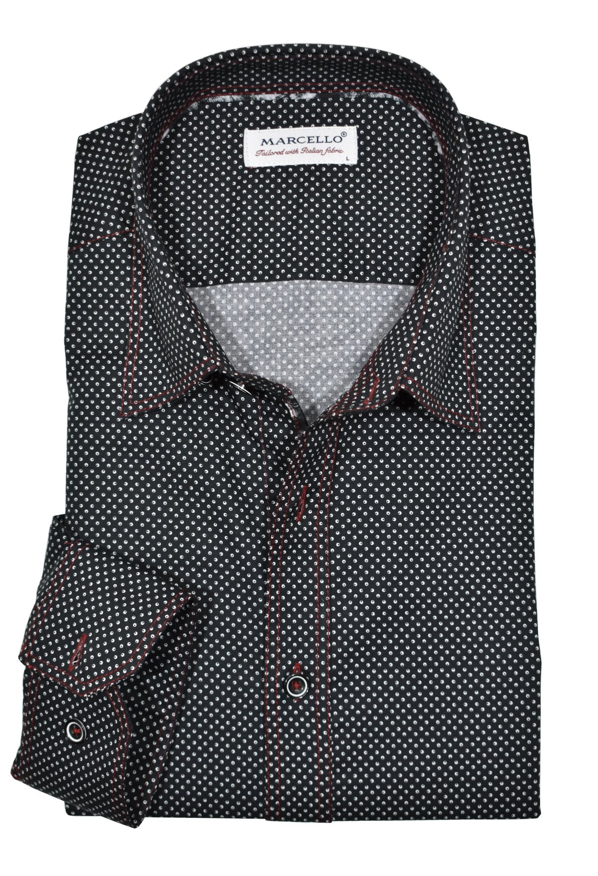 W931 Terrio Midnight Dot Shirt