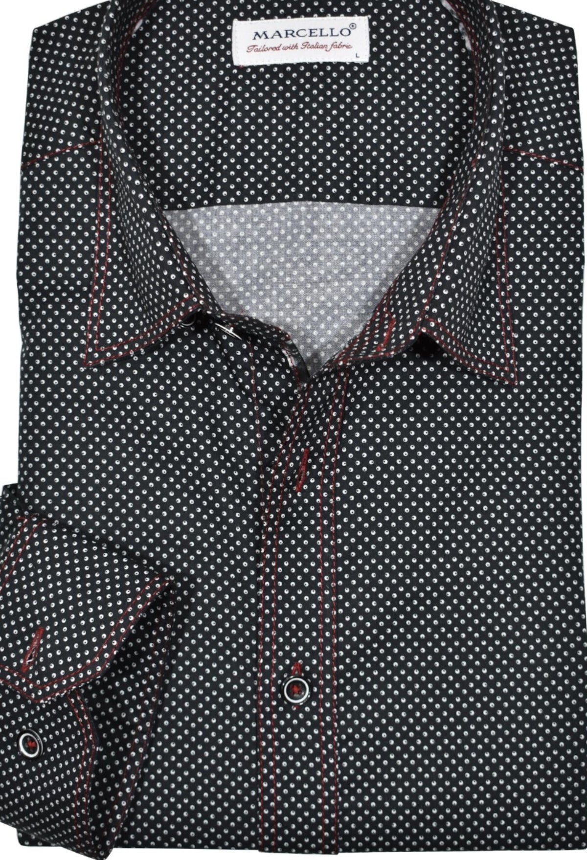 W931 Terrio Midnight Dot Shirt